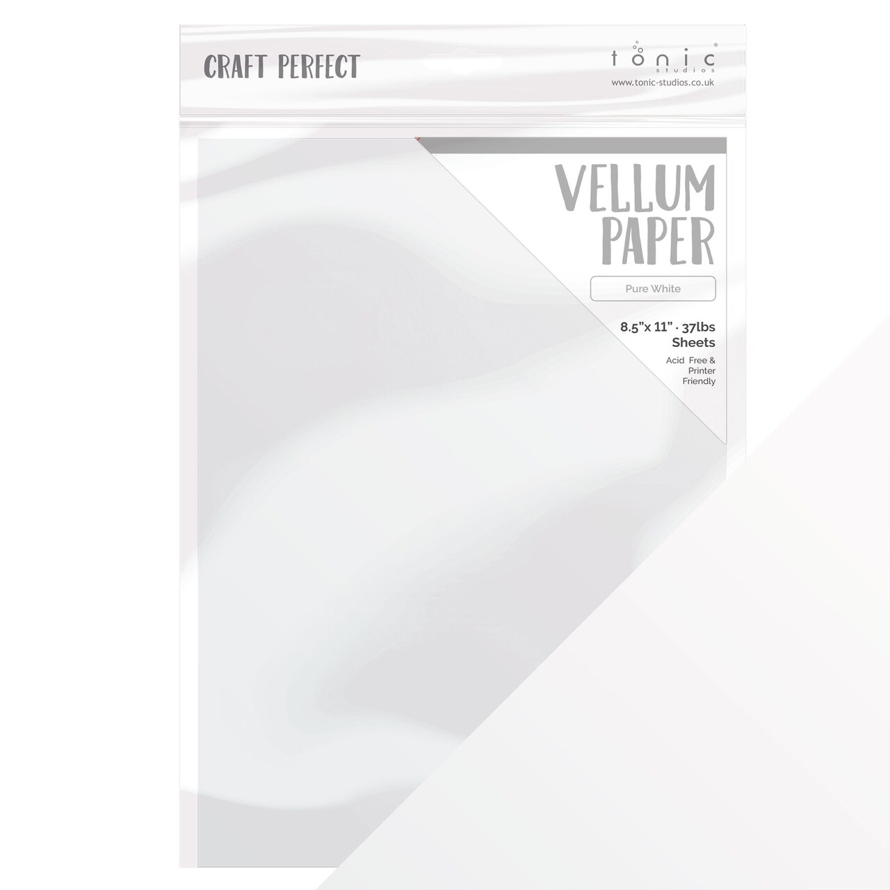 Craft Perfect Vellum Paper 8.5&#x22;X11&#x22; 10/Pkg-Pure White